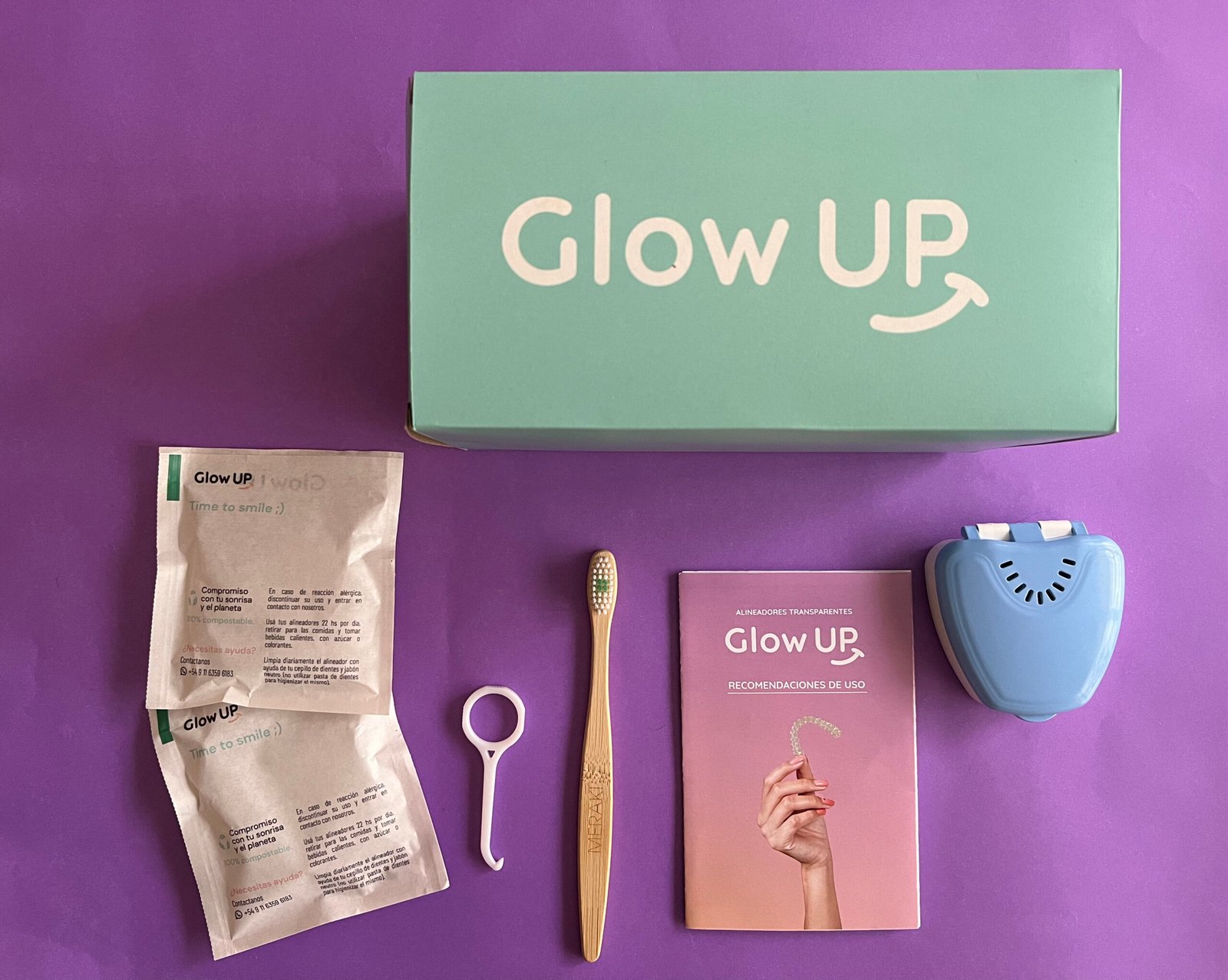 Estuche, Cepillo y Más: Los Accesorios Incluidos en Tu Tratamiento Glow Up